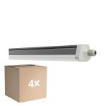 Voordeelpak 4x Ledvance Waterdicht Montagebalk Vochtbestendig FLEX Doorvoerbedrading 42W 6900lm - 865 Daglicht | 150cm - Vervangt 2x58W