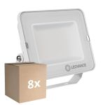 Voordeelpak 8x Ledvance LED Floodlight Compact Wit 50W 4500lm 100D - 830 Warm Wit | IP65 - Symmetrisch 
