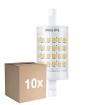 Voordeelpak 10x Philips CorePro LED R7S Linear 78mm Helder 7W 950lm - 830 Warm Wit | Vervangt 60W