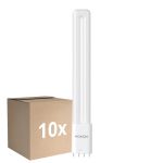 Voordeelpak 10x Noxion Lucent PL-L LED 11.9W 1500lm - 840 Koel Wit | 4-Pin - Vervangt 24W