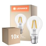 Voordeelpak 10x Ledvance Classic LED B22 Peer Filament Helder 3.4W 470lm - 827 Zeer Warm Wit | Vervangt 40W