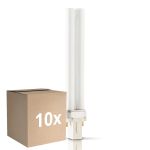Voordeelpak 10x Philips PL-S 11W - Actinic BL | 2-Pin