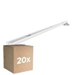 Voordeelpak 20x Noxion Montagebalk Click LED T8 | Geschikt voor 2x60cm LED Buis