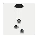 Eglo Hanglamp Aguilares Staal Zwart | IP20 - Geschikt voor 3x E27 