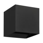 Eglo Wandlamp Calpi 3 Aluminium Zwart Up & Down 2.8W 420lm - 830 Warm Wit | IP54