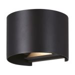 Eglo Wandlamp Calpino 3 Aluminium Zwart Up & Down 2W 420lm - 830 Warm Wit | IP54