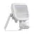 Ledvance LED Floodlight Aluminium Wit 8W 1200lm 100D - 840 Koel Wit | IP65 - Bewegings- En Lichtsensor - Symmetrisch