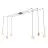 Emibig Hanglamp Fuji Staal Goud | Geschikt voor 2x E14 - Max 10W, 2x GU10 - Max 10W, 2x GX53 - Max 10W