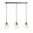 Emibig Hanglamp Cosmo Staal Zwart | Geschikt voor 3x E14 - Max 10W