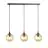Emibig Hanglamp Cosmo Staal Zwart | Geschikt voor 3x E14 - Max 10W