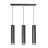 Emibig Hanglamp Kibo Staal Zwart | Geschikt voor 3x GU10 - Max 10W