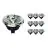 Voordeelpak 10x Noxion Lucent LED Spot GU10 AR111 12W 600lm 40D - 927 Zeer Warm Wit | Beste Kleurweergave - Dimbaar - Vervangt 50W