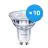 Voordeelpak 10x Philips Corepro LED Spot GU10 PAR16 4W 345lm 36D - 830 Warm Wit | Dimbaar - Vervangt 50W