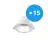 Voordeelpak 15x Noxion LED Downlight Apollo 9W 1100lm 60D - 830 Warm Wit | 145mm - Zaagmaat 120mm - UGR 