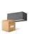 Voordeelpak 4x D'Lite Wandlamp Bello Zwart Up & Down 12W 850lm - 830 Warm Wit| IP54