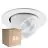 Voordeelpak 6x Noxion LED Spot Forza V2 Aluminium Wit 28/32/36/40W - 3300/3700/4100/4500lm 36D - 930-940-957 CCT | 160mm - Zaagmaat 145mm - Beste Kleurweergave
