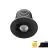 EcoDim Inbouw Spot Mini Zwart 2.5W 155lm 30D - 827 Zeer Warm Wit | 35mm - Zaagmaat 28mm - IP67 - Dimbaar