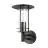 Eglo Wandlamp Lisio 1 Roestvrij Staal Zwart | IP44 - Geschikt voor 1x E27