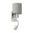 Eglo Wandlamp Pasteri Staal Satijn Nikkel 40 | IP20 - Incl. Spot en Excl. 1x E27