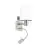 Eglo Wandlamp Pasteri Staal Satijn Nikkel 40 | IP20 - Incl. Spot en Excl. 1x E27