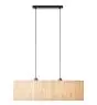 Brilliant Wimea Hanglamp Metaal Zwart Beige | Geschikt voor 2x E27