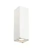 SLV Theo Up/Down Wandlamp Aluminium Wit | IP44 - Buitenverlichting - Geschikt voor 2x GU10 Max. 35W - Dimbaar