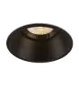 SLV Horn-O Spot Aluminium Zwart Rond | Zaagmaat 95mm - Geschikt voor 1x GU10 