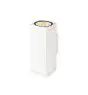 SLV Theo Pro L Up/Down Wandlamp Aluminium Wit 20W 2400lm - 827 Zeer Warm Wit | Buitenverlichting - IP65 - Dimbaar