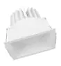 Ledvance LED Spot Vierkant Donkerlight Kantelbaar Wit 8W 650lm 36D - 830 Warm Wit | Zaagmaat 83mm