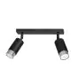 Emibig Plafondlamp Hiro Staal Zwart | Geschikt voor 2x GU10 - Max 10W