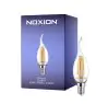 Noxion Lucent LED E14 gebogen punt Kaars Filament Helder 4.5W 470lm - 827 Zeer Warm Wit | Dimbaar - Vervangt 40W