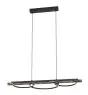 Eglo Pendelarmatuur Boyal Hout Zwart, Roestig 40.5W 3600lm - 830 Warm Wit | Dimbaar