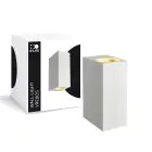 D'Lite Wandlamp Vrebos Wit Up & Down | IP56 - Geschikt Voor 2x GU10