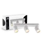 D'Lite Plafond Spot Clio Wit Kantelbaar| Geschikt voor 3x GU10