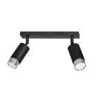 Emibig Plafondlamp Hiro Staal Zwart | Geschikt voor 2x GU10 - Max 10W