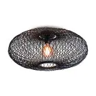 Good&Mojo Plafondlamp Cango Bamboe Zwart | Geschikt voor 1x E27 