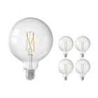 Voordeelpak 5x Calex Smart Tuya Wifi E27 Globe Filament 7.5W 1055lm - 818-830 Afstembaar Wit | Dimbaar - Vervangt 75W 