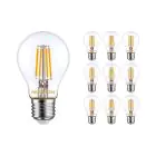 Voordeelpak 10x Noxion Lucent Filament LED E27 Peer Helder 4.5W 470lm - 827 Zeer Warm Wit | Vervangt 40W
