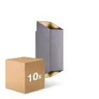 Voordeelpak 10x Nordlux Nico Wandlamp Aluminium Antraciet Up & Down | IP54 - Geschikt voor 2x GU10