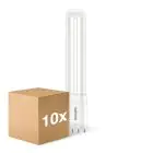 Voordeelpak 10x Philips CorePro PL-L LED Lamp EM/Mains 8W - 840 Koel Wit | 4-Pin - Vervangt 18W