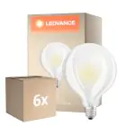 Voordeelpak 6x Ledvance Classic LED E27 Globe Filament Mat 11W 1521lm - 827 Zeer Warm Wit | Vervangt 100W