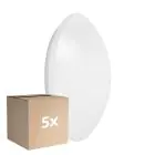 Voordeelpak 5x Ledvance LED Bulkhead Surface Circulair 400 Wit 24W 1920lm - 840 Koel Wit | 400mm - IP44 - Bewegings- en lichtsensor