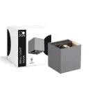 D'Lite Wandlamp Nova Grijs Up & Down 4.9W 480lm - 830 Warm Wit | IP54 - Verstelbare Gradenbundel