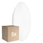 Voordeelpak 5x Ledvance LED Bulkhead Surface CIRCULAR 500 PS Staal Wit 42W 3500lm - 840 Koel Wit | IP44