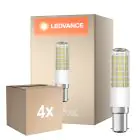 Voordeelpak 4x Ledvance Special T Slim LED B15d Buis one-handed Helder 6.5W 806lm - 827 Zeer Warm Wit | Vervangt 60W