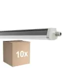 Voordeelpak 10x Ledvance Waterdicht Montagebalk Vochtbestendig FLEX Doorvoerbedrading 34W 5600lm - 840 Koel Wit | 120cm - Vervangt 2x36W