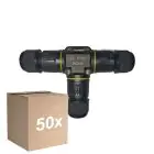 Voordeelpak 50x Noxion Waterdicht Quick T Verbindingsstuk  - 3 pole