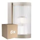 Voordeelpak 6x Nordlux Coupar Wandlamp Aluminium Sanded | IP54 - Geschikt voor E27