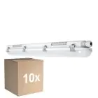 Voordeelpak 10x Ledvance LED Waterdichte Montagebalk Vochtbestendig Value 9W 1080lm - 840 Koel Wit | 60cm 
