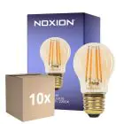 Voordeelpak 10x Noxion Lucent Lustre LED E27 Filament Amber 4.5W 400lm - 822 Zeer Warm Wit | Dimbaar - Vervangt 35W